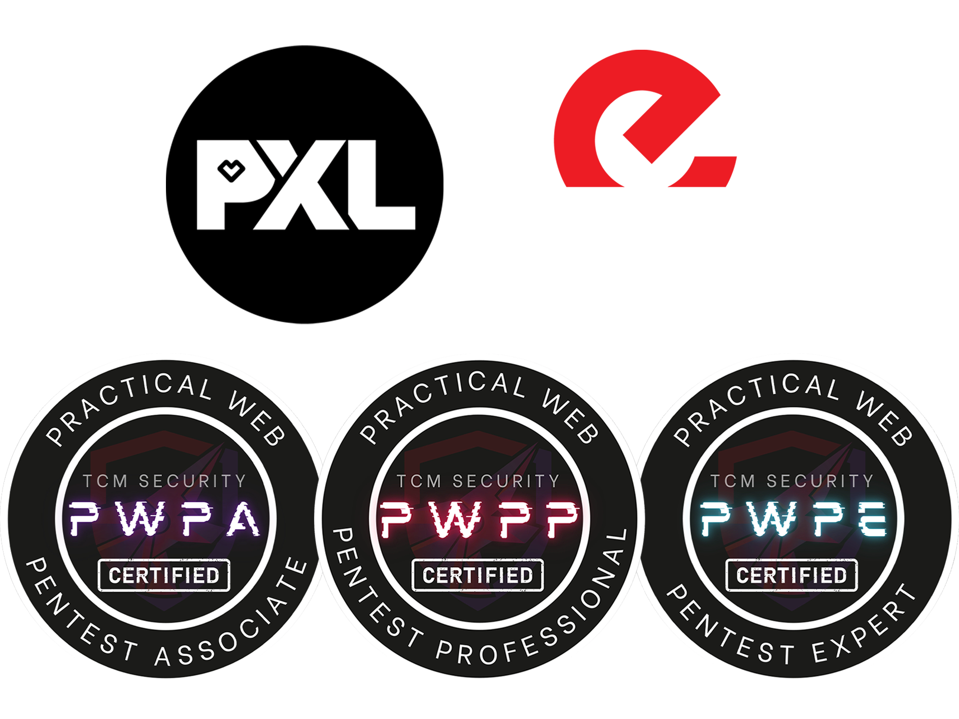 ForgeSec credentials: PXL Hogeschool, Erasmus Hogeschool Brussel, TCM Security PWPA, PWPP & PWPE Certified